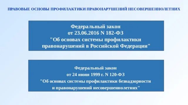 Основы профилактики в рф