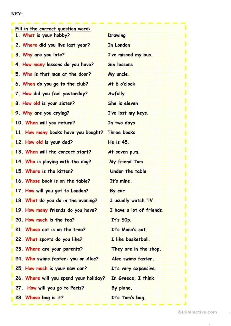 Does your best friend live. Question Words ответы на вопросы. Question Words в английском Worksheet. Fill in the correct question Word. Ответы на вопрос how are you.