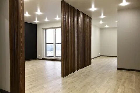 Перегородка из реек натяжной потолок