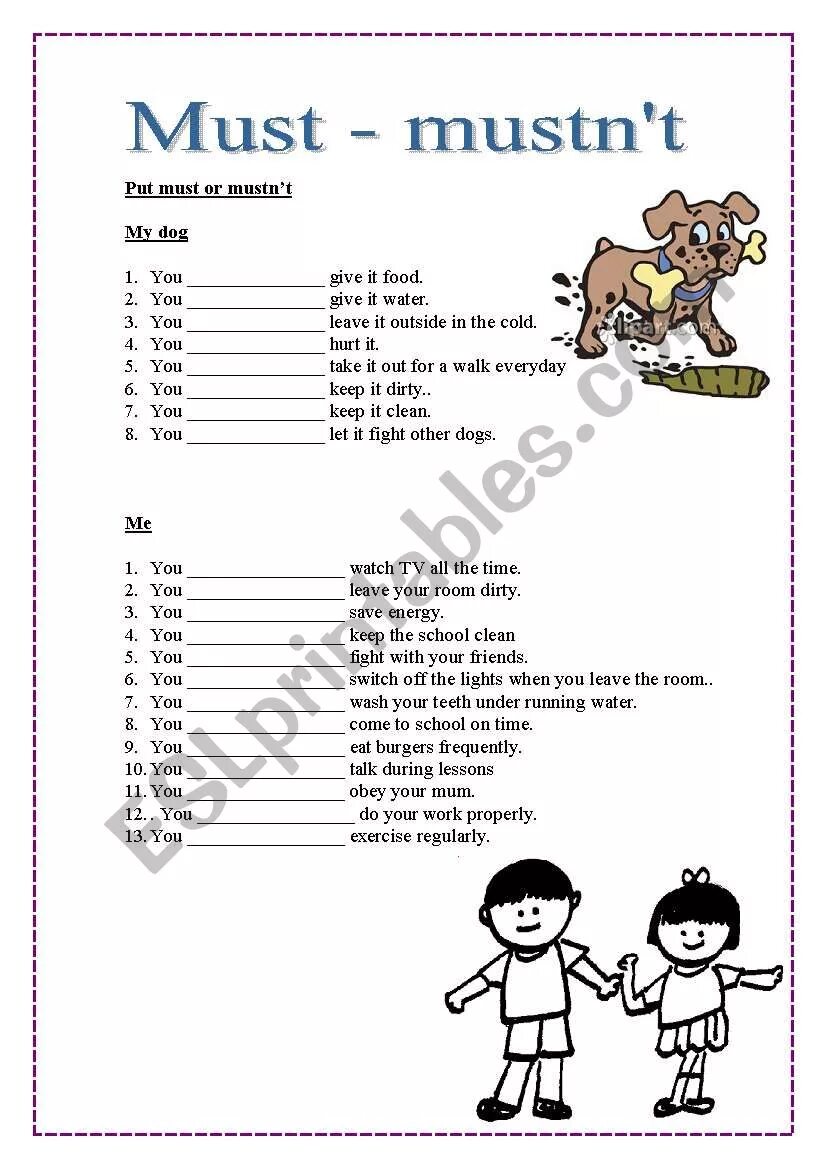Tasks for must. Must задания. should задания. must worksheets for kids 4 класс. задания по англ 3 класс must.