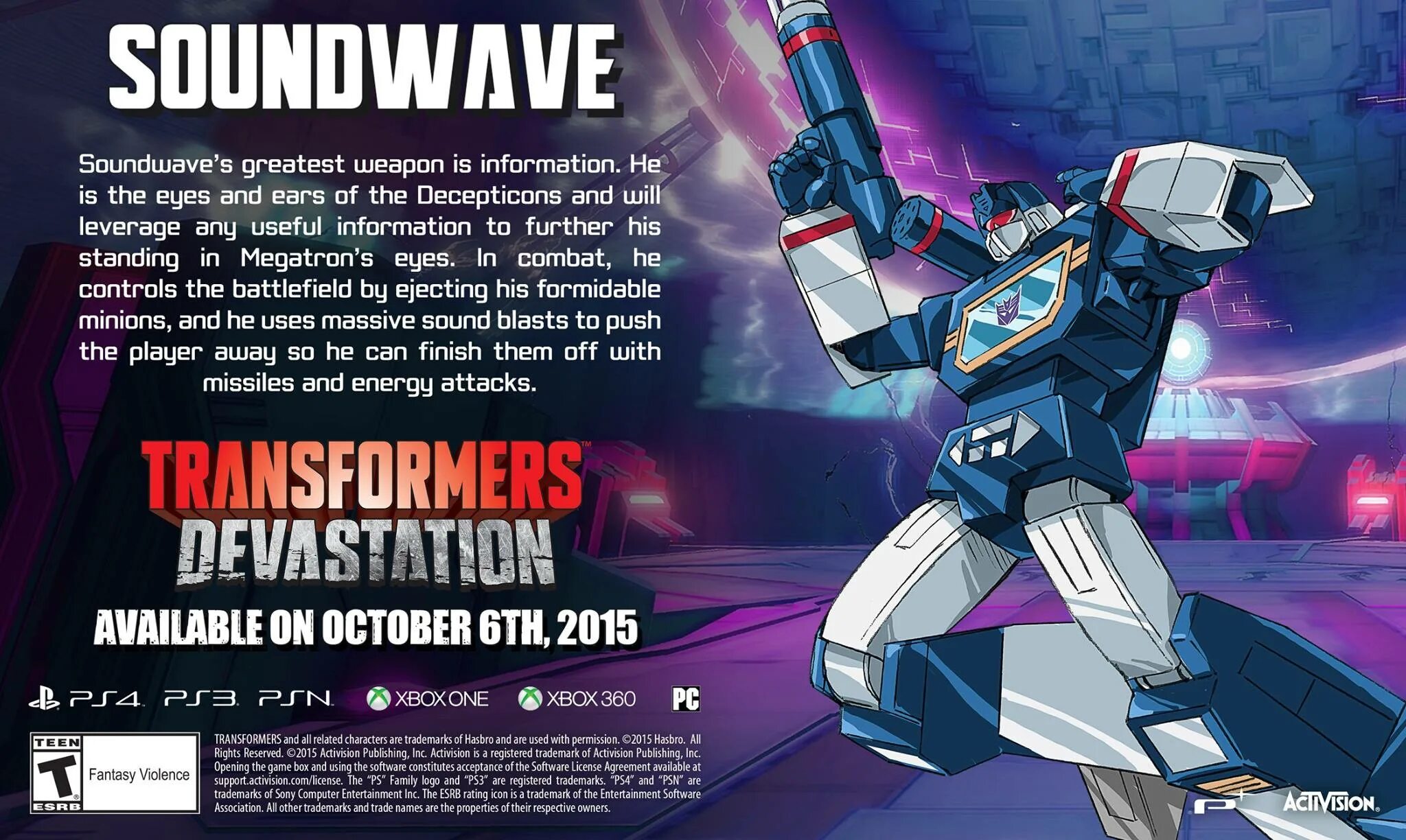 Transformers music. Transformers Devastation Саундвейв. Трансформеры Devastation Soundwave. Transformers Devastation Xbox 360. 2015 — Transformers: Devastation.