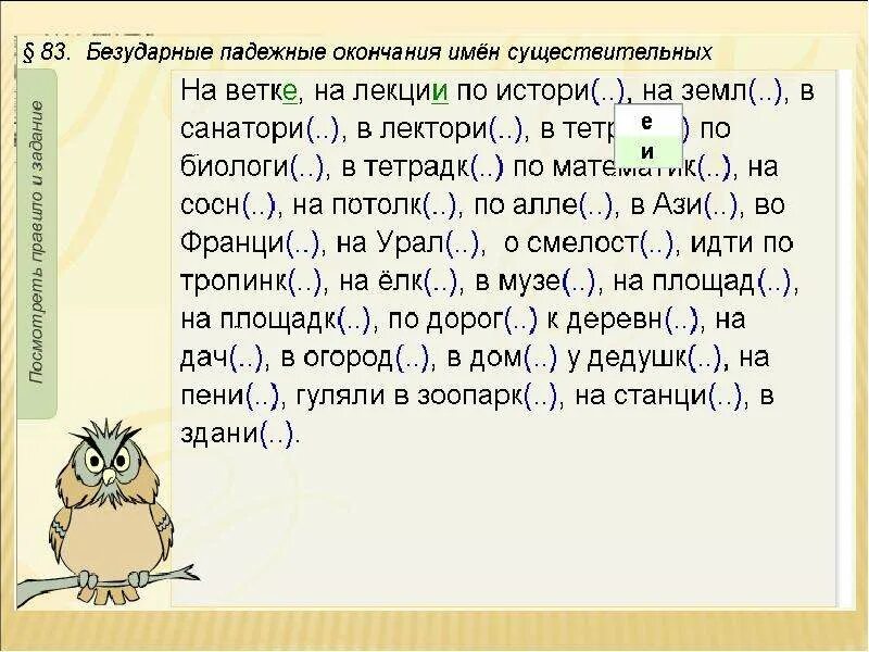 Слово 5 букв в конце е. Окончания существительных упражнения. Окончания имен существительных задания. Падежные окончания существительных упражнения. Правописание окончаний существительных задания.