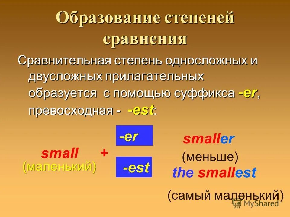 Образование с помощью суффиксов. Суффикс ent. Суффиксы существительных er or ist ian. Приставочно-суффиксальный способ образования слов примеры. Сравнительная степень в английском языке.