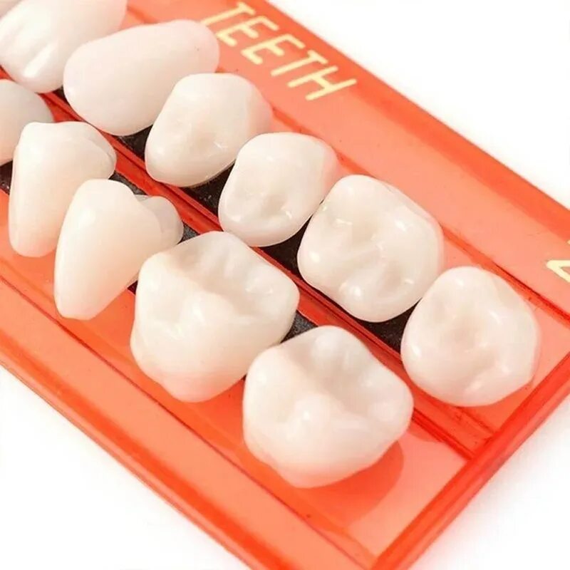 Купить материал для зубов. Набор искусственных зубов. Пластмассовые искусственные зубы. Гарнитуры зубов. Гарнитуры пластмассовых зубов.