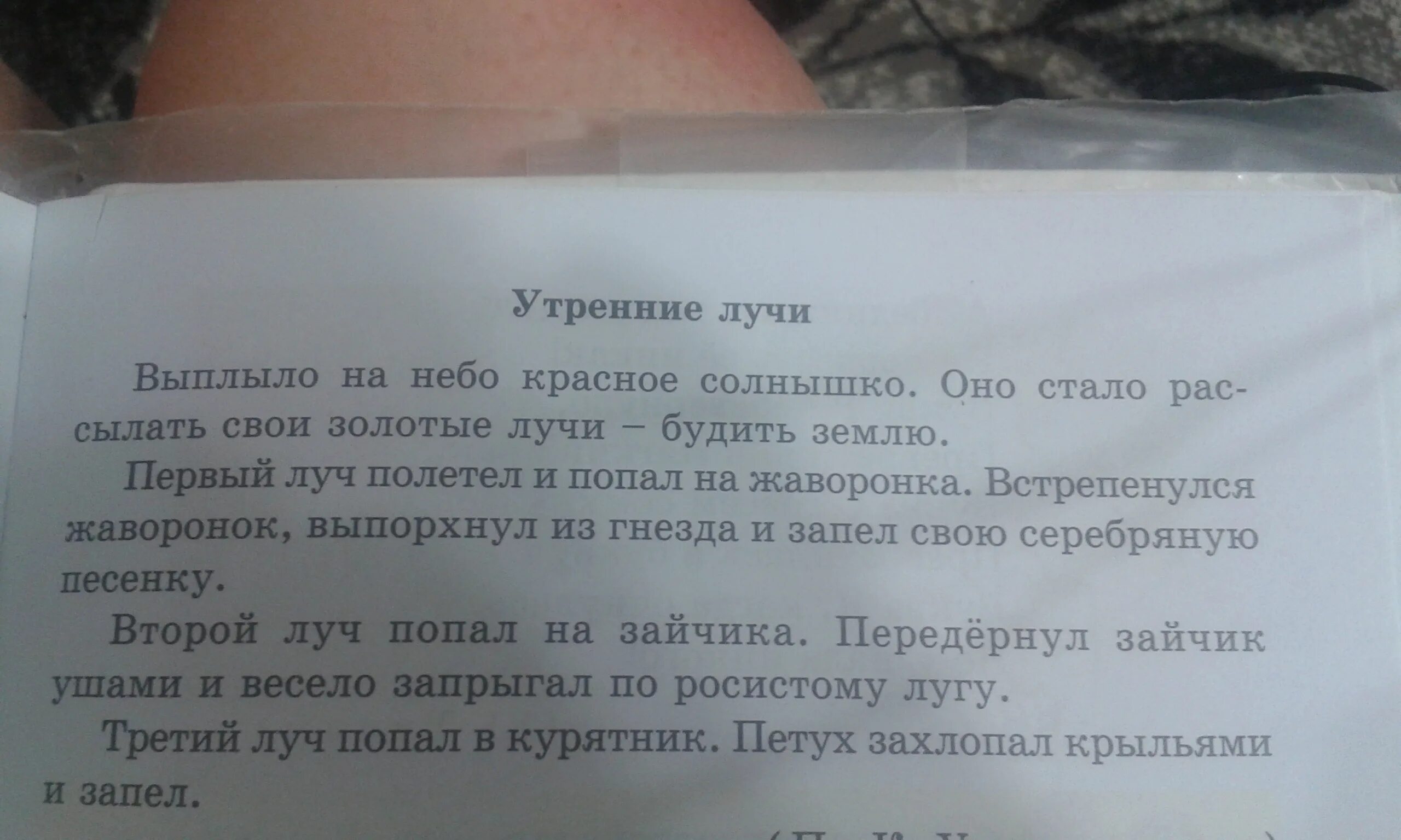 Анализ слова луч. Текст утренние лучи. Утренние лучи выплыло на небо красное солнышко. Тема текста утренние лучи. Утренние лучи текст 1 класс.