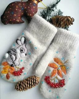 Красивые варежки
