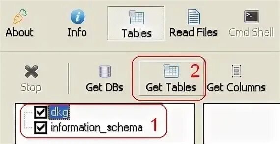 Get table