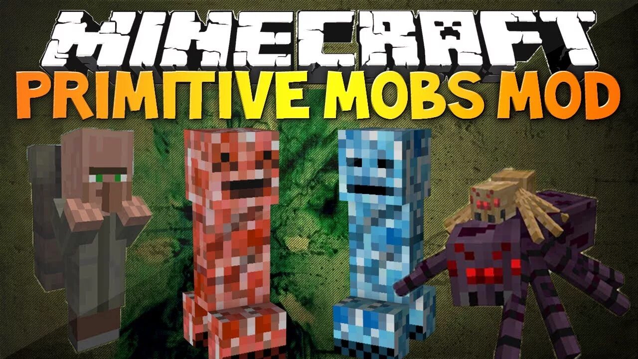 Brain mod. Primitive Mobs Mod. Minecraft Primitive Mobs. Primitive Mobs Mod Minecraft. Primitive Mobs 1.12.2.