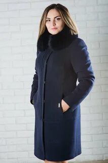 Пальто женское демисезонное с мехом
