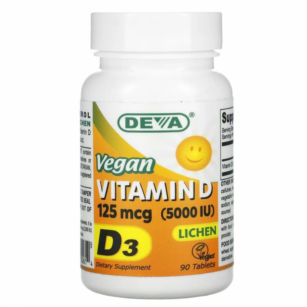 125 мкг витамина. Vegan Vitamin в3. Deva витамины. Витамин d3. D3 Веганский витамин.