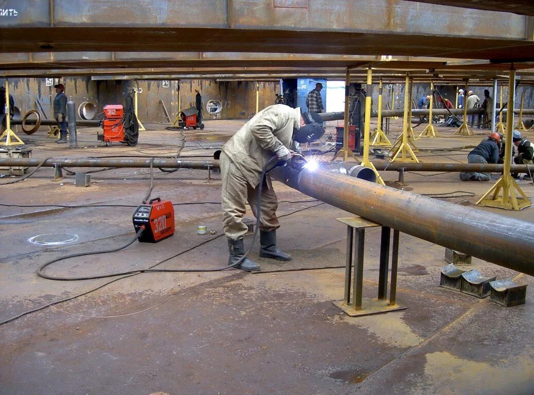 Работа газопроводе