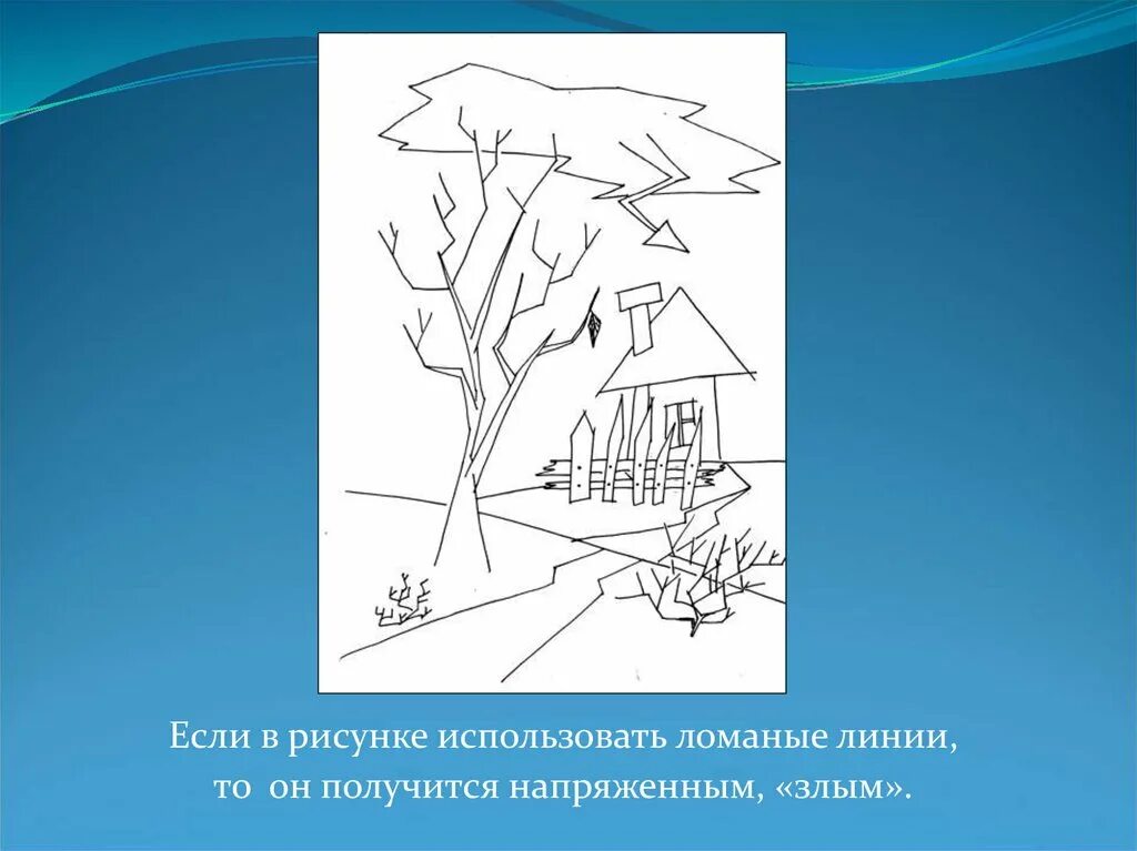 Изо презентация характер линий. Характер линий в рисунке. Линия в изобразительном искусстве. Линии разного характера. Характер линий изо.