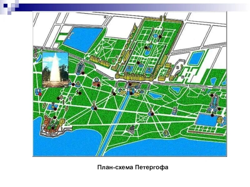 Схема Петергофа Нижний парк с фонтанами. Петродворец Нижний парк план. План Петергофа фонтаны Нижний парк. Петергоф схема парка.