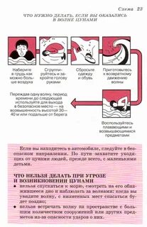 Действие при наводнении цунами