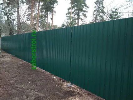 Московские заборы из профнастила