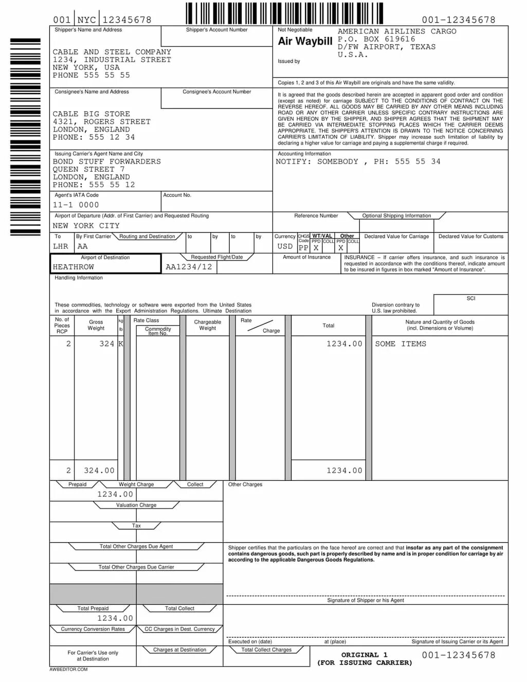 Грузовая накладная air waybill. Грузовая накладная air waybill. Авианакладная грузовая air waybill. Авианакладная аэрофлота. Авианакладная грузовая air waybill.