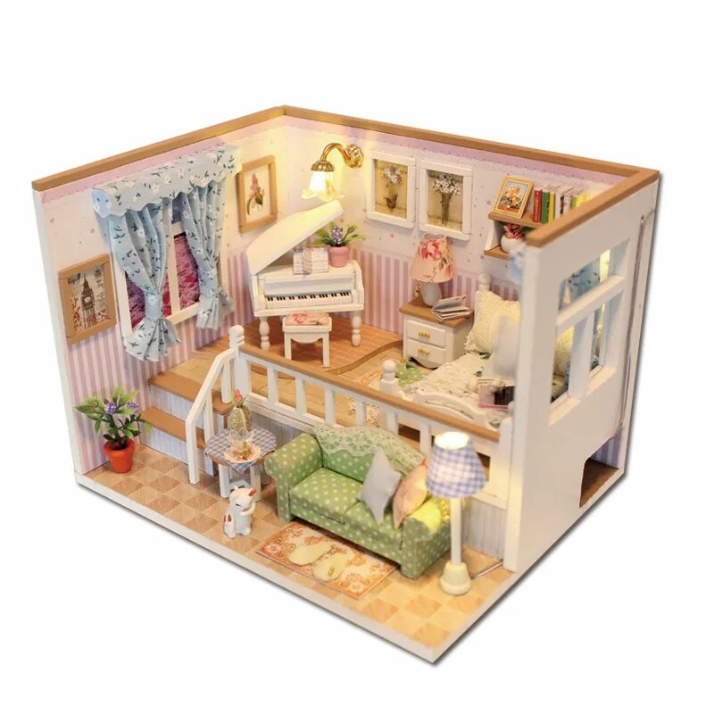Инструкция на русском языке румбокс. Dollhouse Miniature кукольный домик. Кукольный домик CUTEBEE DIY. DIY House морской Бриз m040. Wooden Home домик для кукол