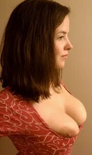 Boobs out of bra.