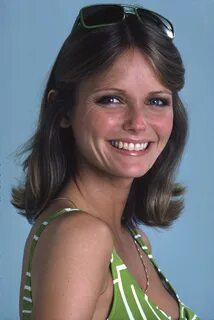 Portrait of American model and actress Cheryl Tiegs as she poses for the co...