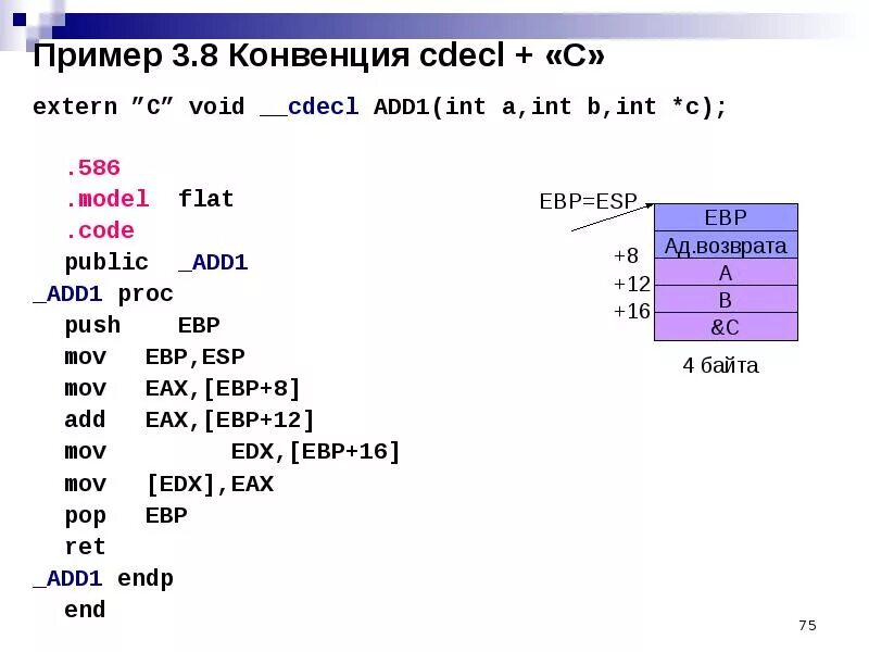 Cdecl main. Cdecl. Ассемблер пример. Триггер на ассемблере. Extern ассемблер.