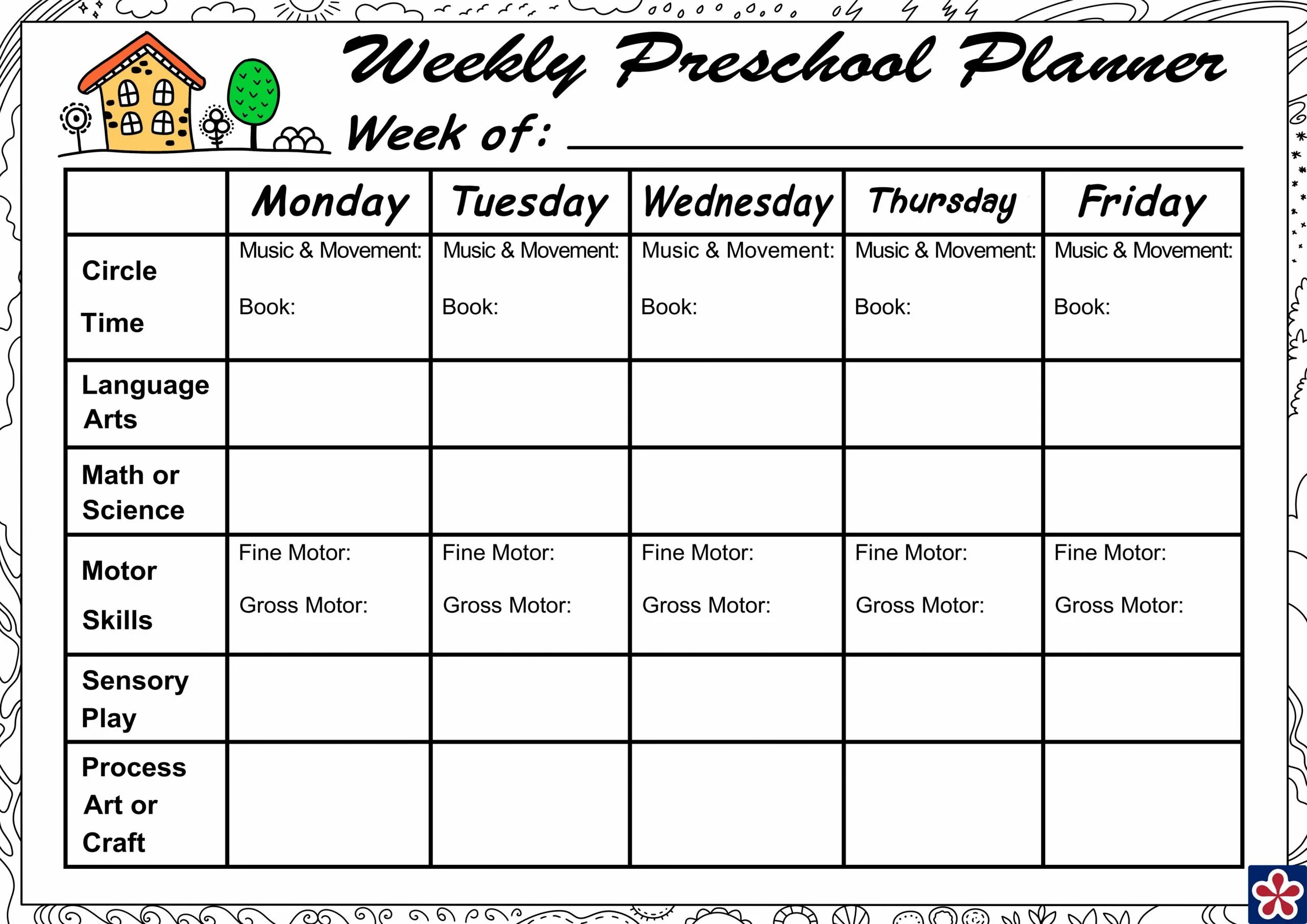 Weekly Planner. Weekly Plan for Kids. Weekly Planner Worksheet. My Weekly Planner.