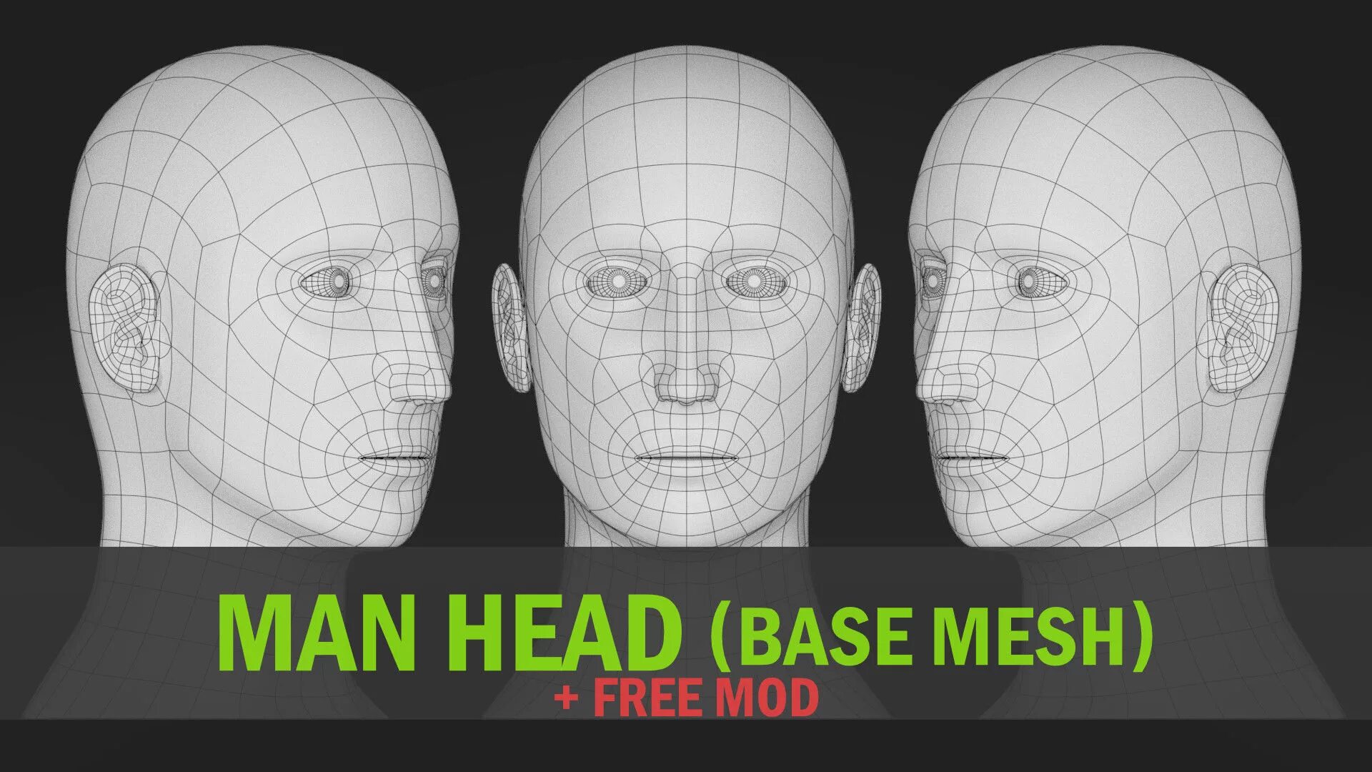 Топология лица. Меш 3д модель. Base Mesh head. High Poly Mesh. Based heads