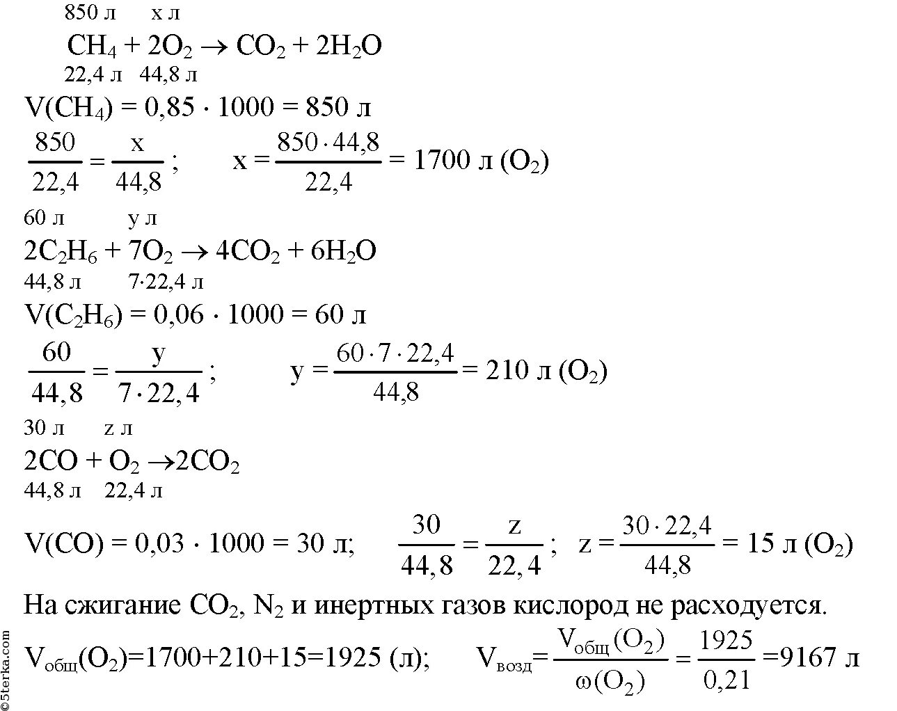 Объёмные доли газов в природном газе. Задачи по углероду. Какой объем оксида углерода образуется при сжигании