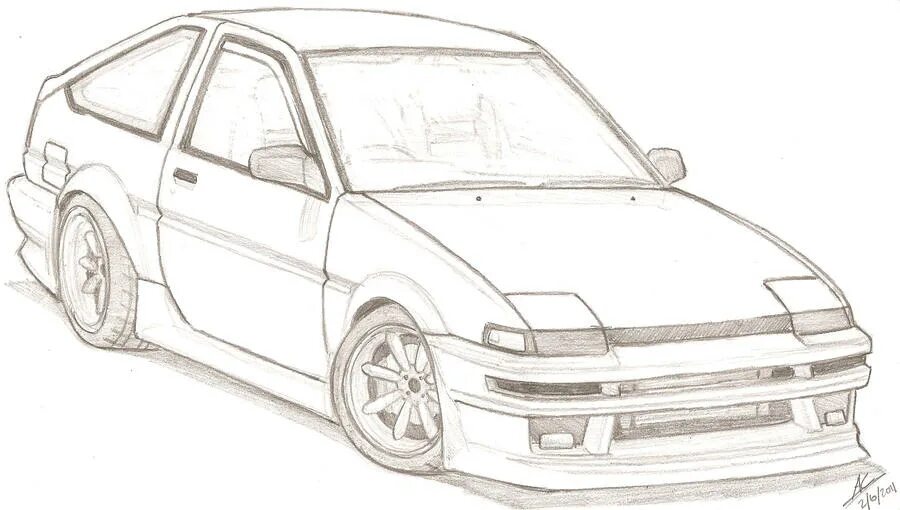 Рисунок ае. Тойота ае 86 скетч. Раскраска Toyota ae86. Toyota ae86 Trueno рисунок. Toyota Trueno ae86 карандашом.