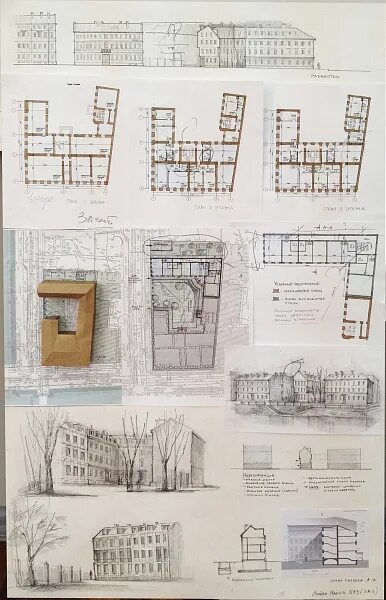 реконструкция доходных домов. богоявленский переулок 3 стр 1. образцовый дом для рабочих в москве. реконструкция доходного дома. клаузура спбгасу.