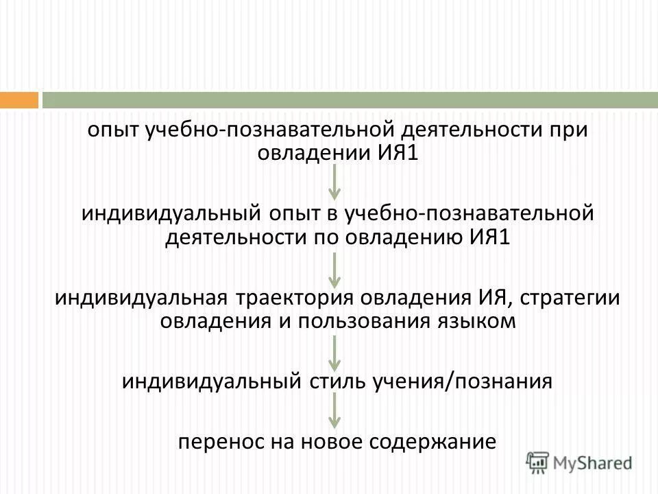 учебный опыт