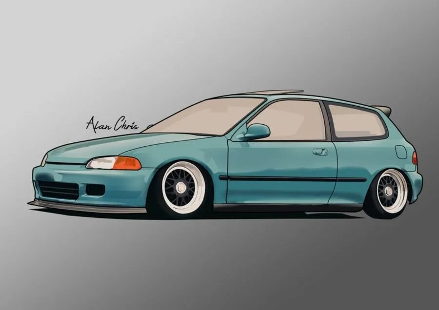 Honda арт. Honda Civic EG JDM. Honda Civic EG 4 Art. Honda Civic EG Art. Honda Civic eg3 vector.