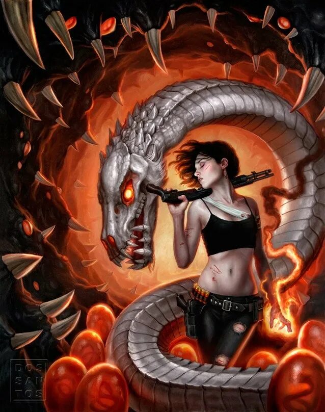 Муж змея жена. Огненный дракон и девушка. Девушка змея арт. Брюнетка и дракон. Девушка и змей.
