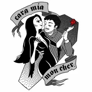 Morticia, Gomez - Addams family Addams family tattoo, Addams family, Family tatt