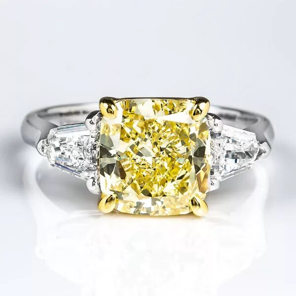 Yellow Diamond Engagement Ring Yellow diamond engagement ring, Radiant diamond r