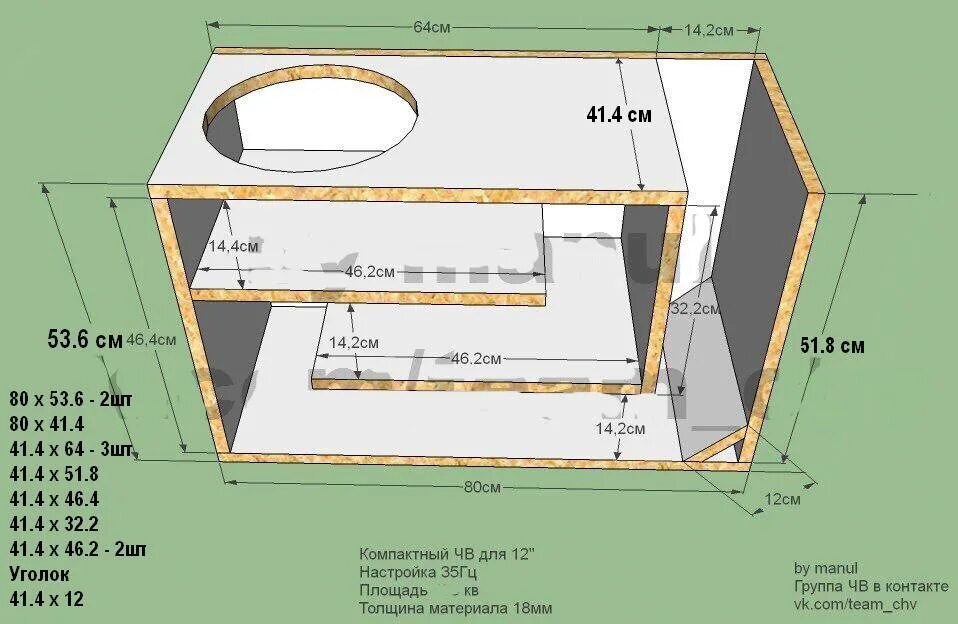 ЧВ короб под 12 сабвуфер. Четвертьволновой резонатор для сабвуфера 12 дюймов чертеж. ЧВ для 12 сабвуфера. ЧВ короб под 12 саб. S 50 см2