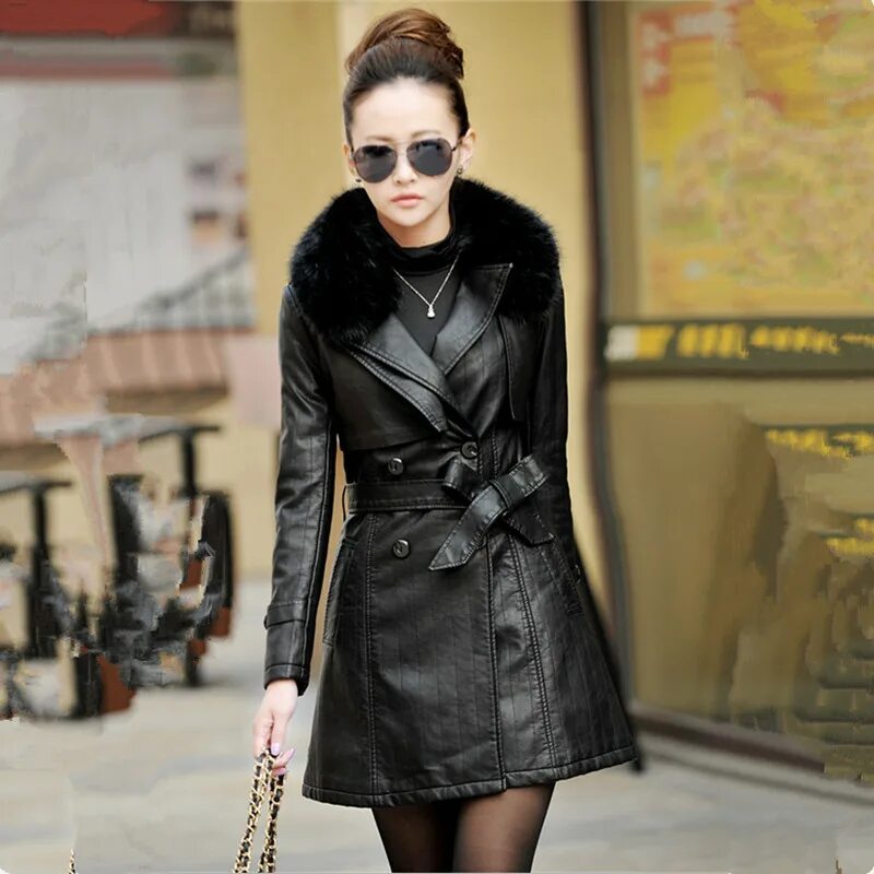 кожаное осеннее пальто женское. пальто утепленное кожаное, grafinia. зимний кожаный плащ женский. мосмеха кожаное пальто. кожаное пальто с мехом.