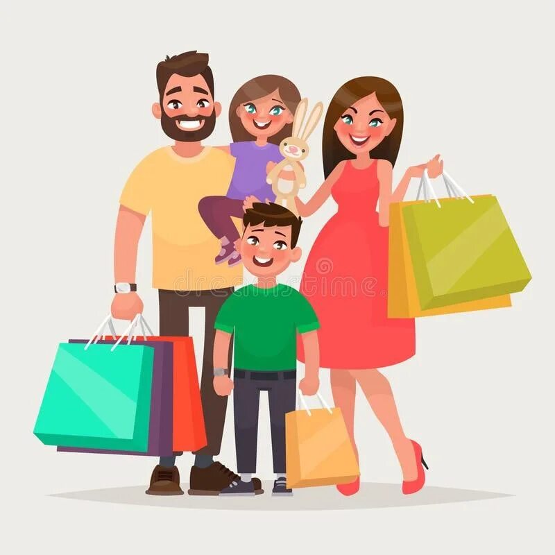 Family 1 shop. Семейный шоппинг. Семья с покупками. Одежда для всей семьи. Шоппинг всей семьей.