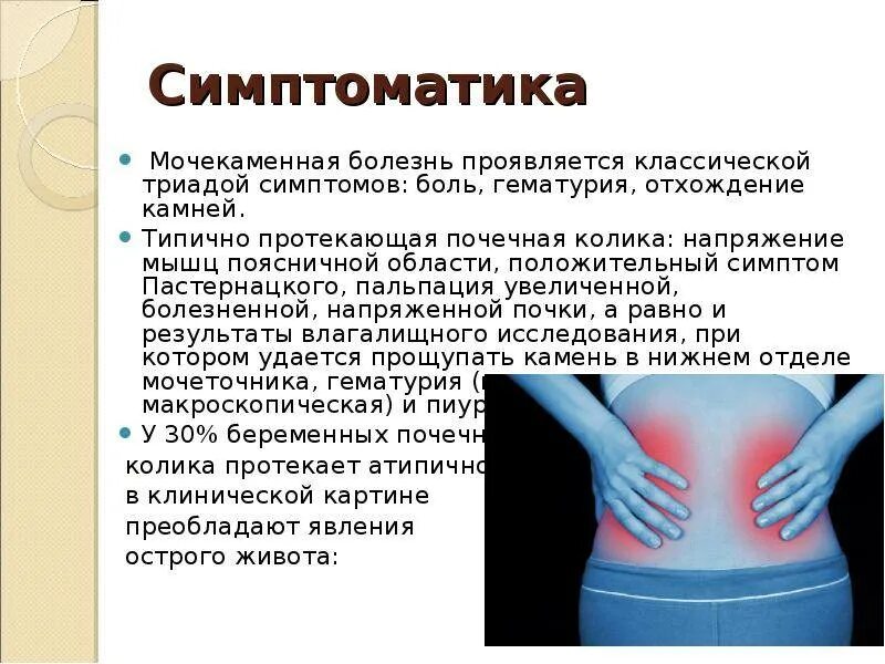 Признаки почки симптомы у женщин болит