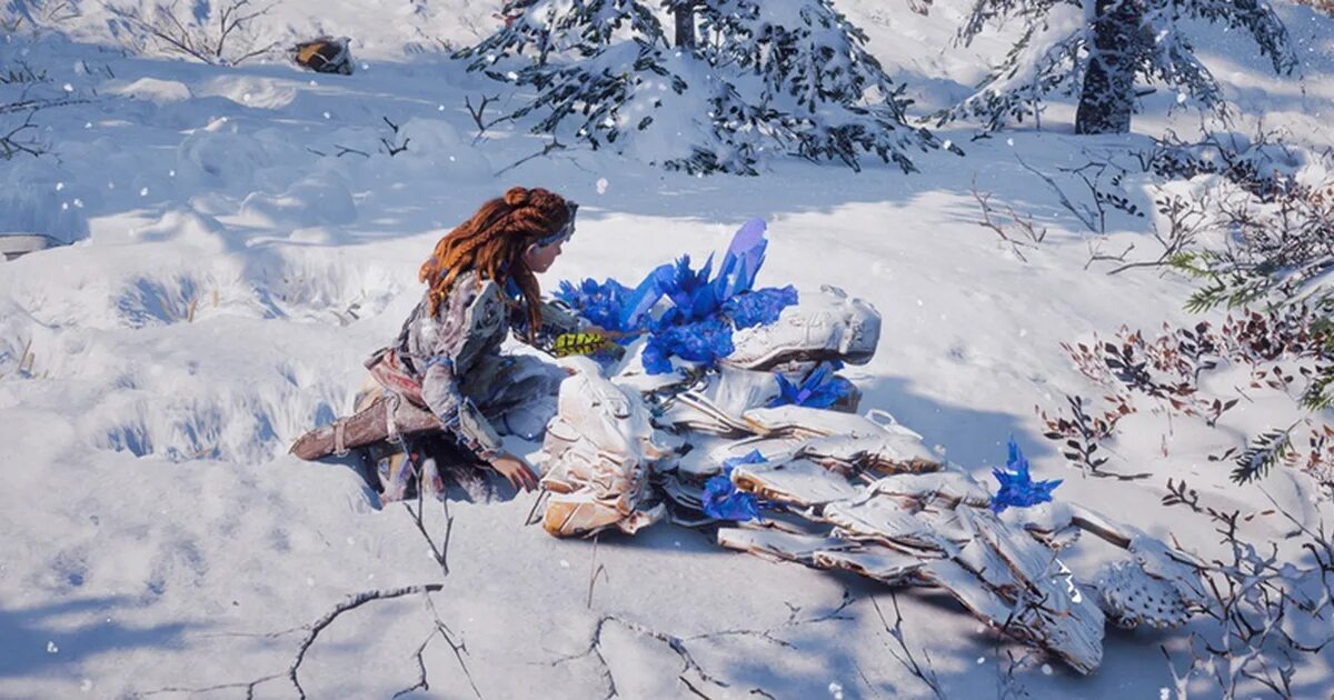 Синие самоцветы horizon zero