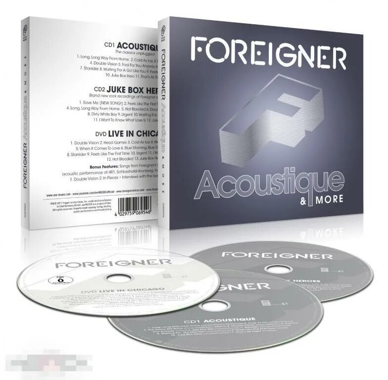 Foreigner CD. Компакт-диск Foreigner 40. Foreigner 1977. Foreigner - acoustique.