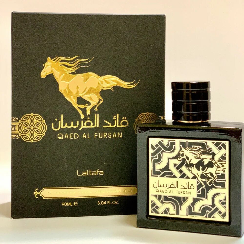 Teriaq lattafa perfumes. Qaed al Fursan Lattafa Perfumes. Духи Lattafa Qaed al Fursan. Lattafa Qaed al Fursan EDP 90 ml. Lattafa Perfumes Qaed al Fursan 90 мл.