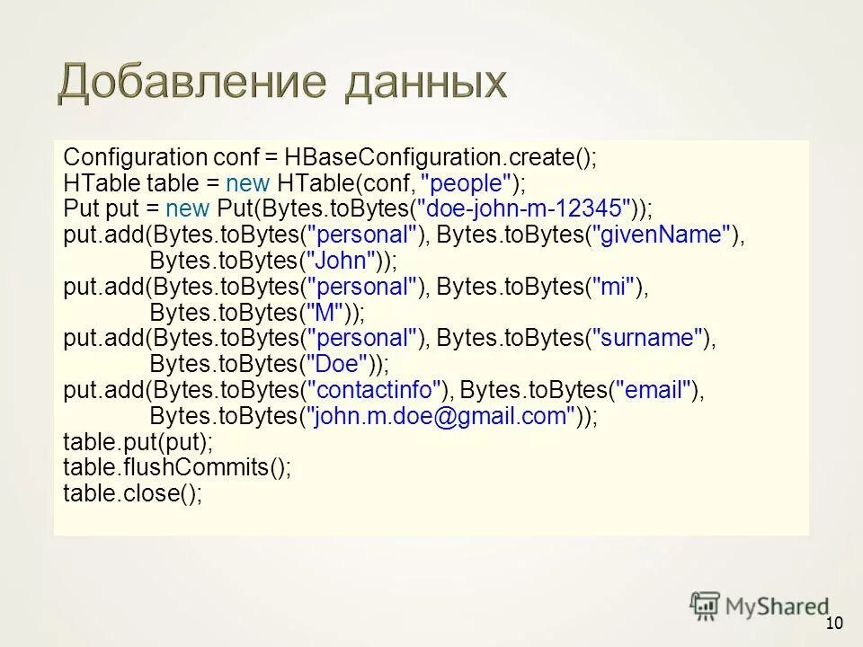 Conf configuration