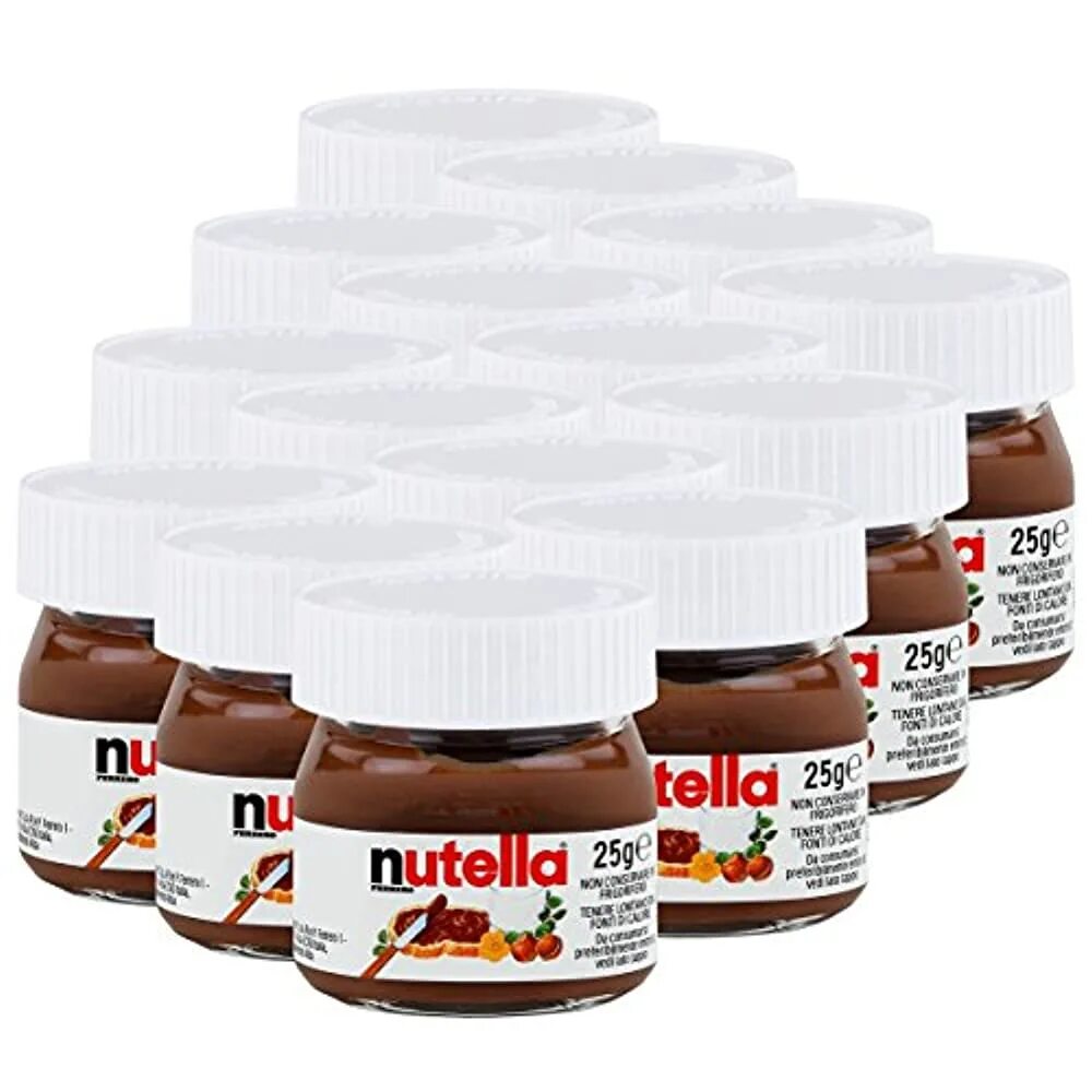 Паста нутелла купить. Шоколадная паста Nutella Mini 25g. Нутелла мини шоколадная паста 15гр. Паста Нутелла 25г Ферреро. Нутелла 25 грамм.