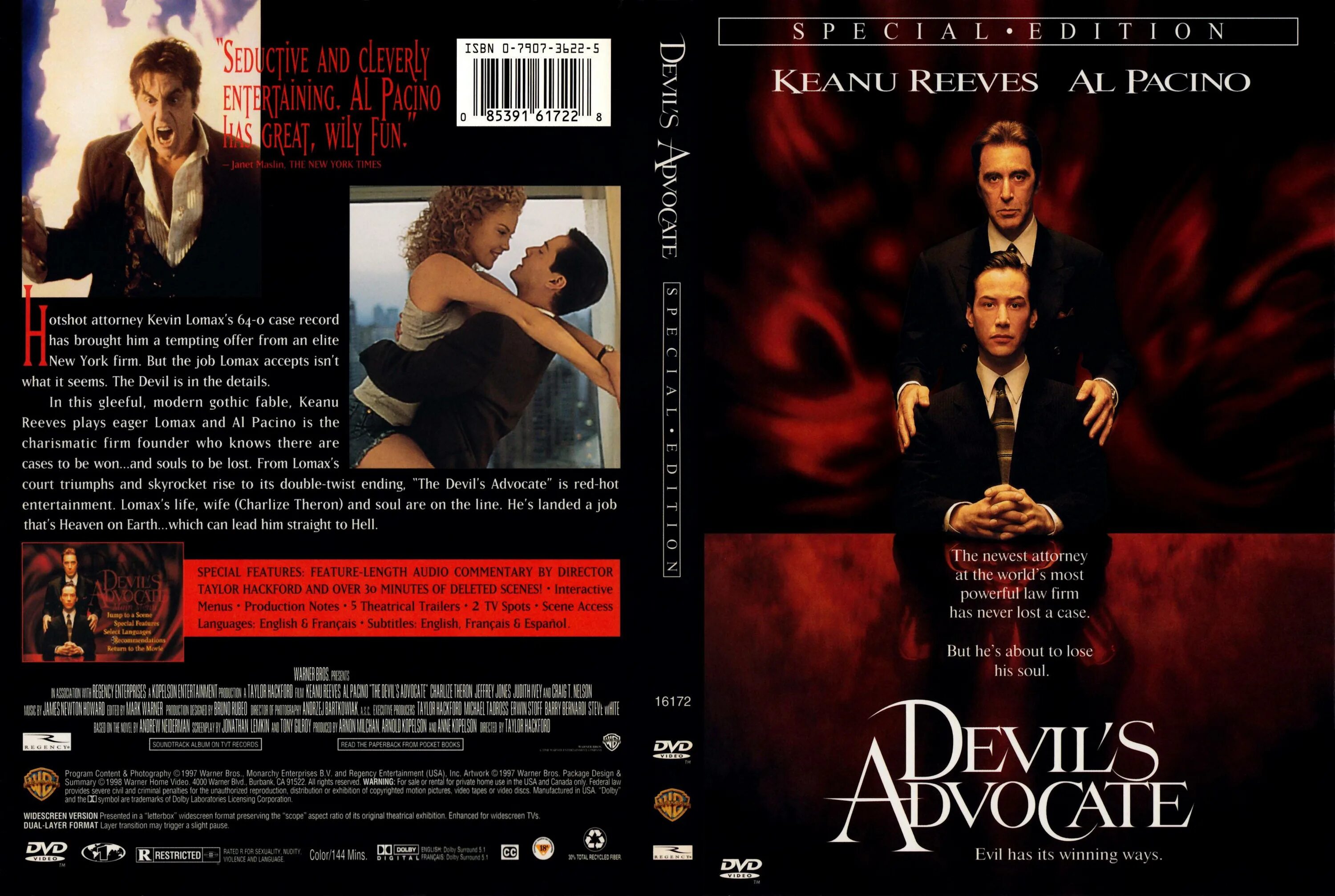 Адвокат дьявола - the Devil s Advocate (1997). Двд адвокат дьявола. Аль Пачино адвокат дьявола. Адвокат дьявола без рекламы