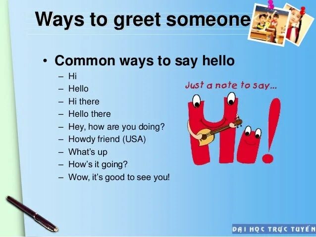 Hello ways. Ways of saying hello. Saying hello and Goodbye. Ways to say hello in English. Saying hello in English.