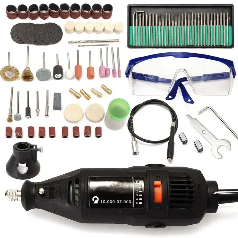 Набор для шлифовки. Набор для полировки GTOOL Polishing Kit 150. Прибор для гравировки с насадками Pebaro (7 насадок). Полировочная машинка с АЛИЭКСПРЕСС роторная. Мини шлифовальная машинка - Кондор.