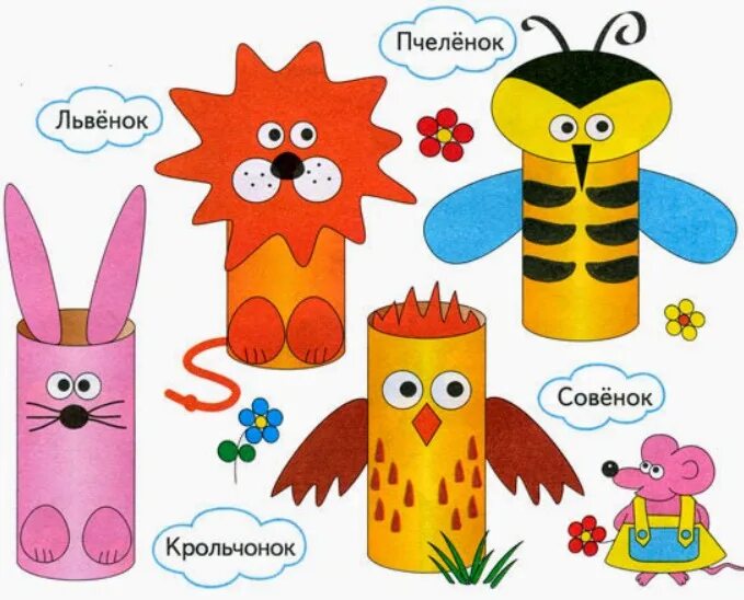 Поделки из бумаги игрушки. Поделки на основе цилиндра. игрушки из бумаги и картона. игрушка из бумажного цилиндра. аппликация из цилиндра.