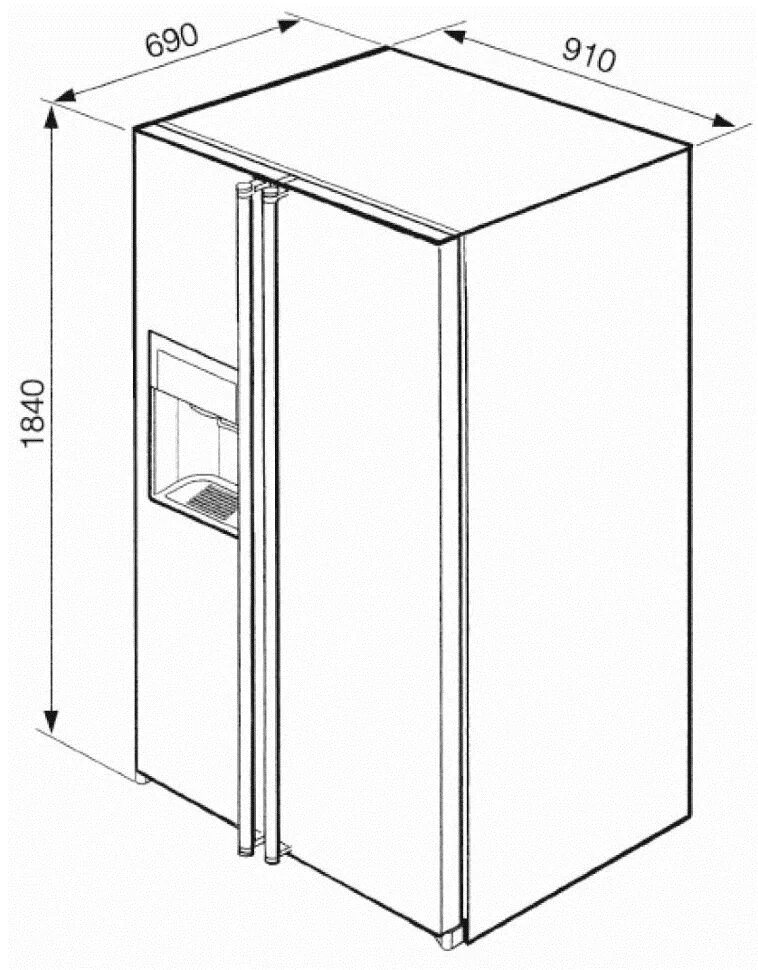 Холодильник Smeg sbs8004po. Smeg SBS 963 N. Холодильник Side by Side габариты. Холодильник (Side-by-Side) Smeg fq60cpo.