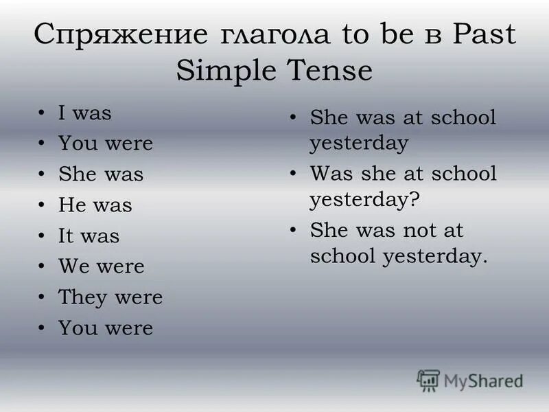 Заболевают в прошедшем времени. To be past simple. To be past simple предложения. Глагол to be в past simple. Past simple глагола to be - was/were.