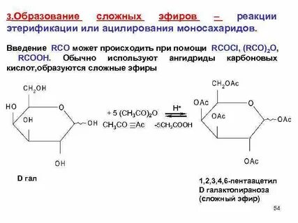 Этерификация фруктозы